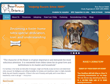 Tablet Screenshot of boxerrescueontario.com